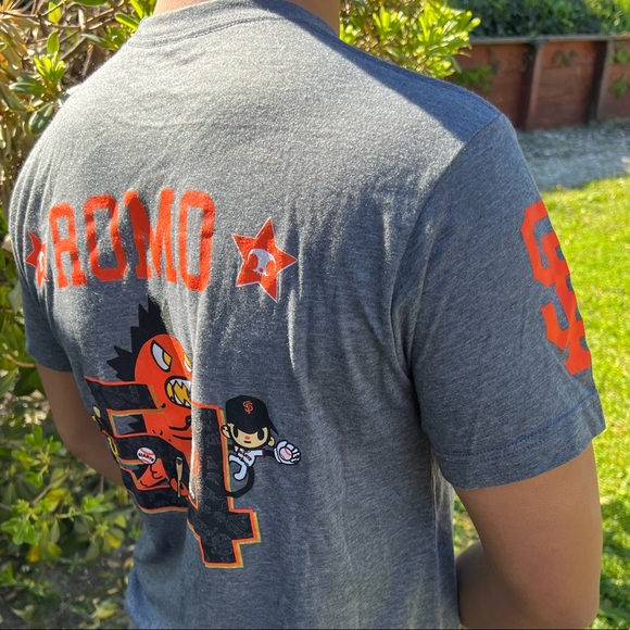 TOKIDOKI SAN FRANCISCO GIANTS MEN T SHIRT BASEBALL TEAM SERGIO ROMO MLB TULTEX M - Picture 7 of 16